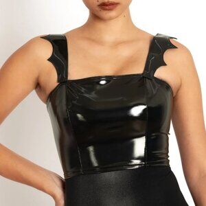 Blackmilk - Batwing PVC Bustier Crop Top - Limited